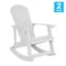 Flash Furniture 2 PK Navy Poly Resin Adirondack Rocking Chairs JJ-C14705-WH-2-GG - alternate 5